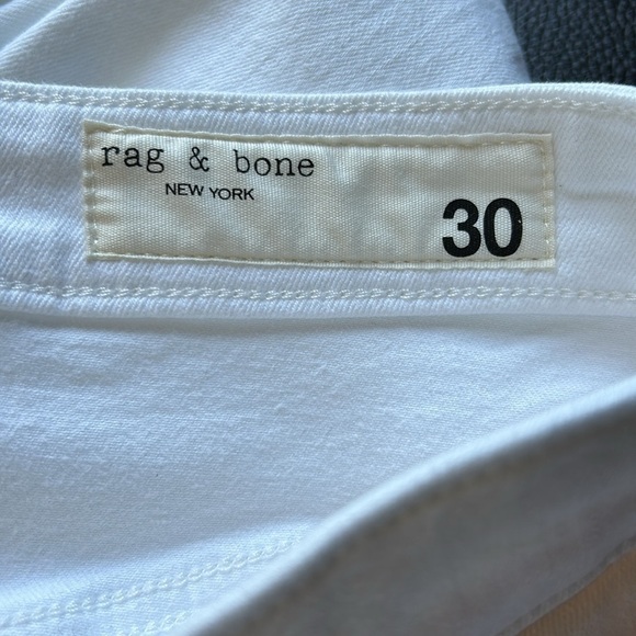 RAG and BONE Casey Flare High Rise Ankle Flare Jean Optic White Sz 30 NEW - Picture 11 of 15